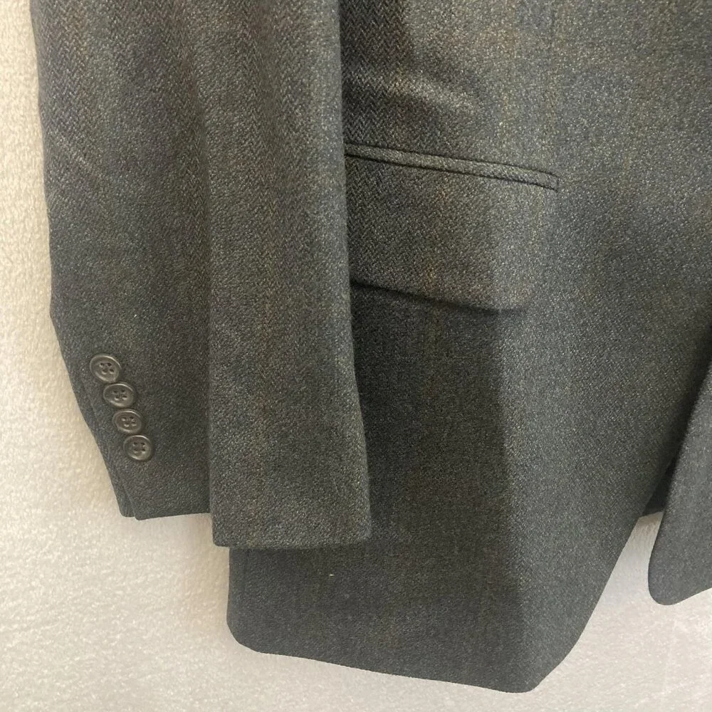 Peerless Man‎ 100% Lambswool Blazer Sport Coat Mens 42R Gray Plaid Jacket Canada